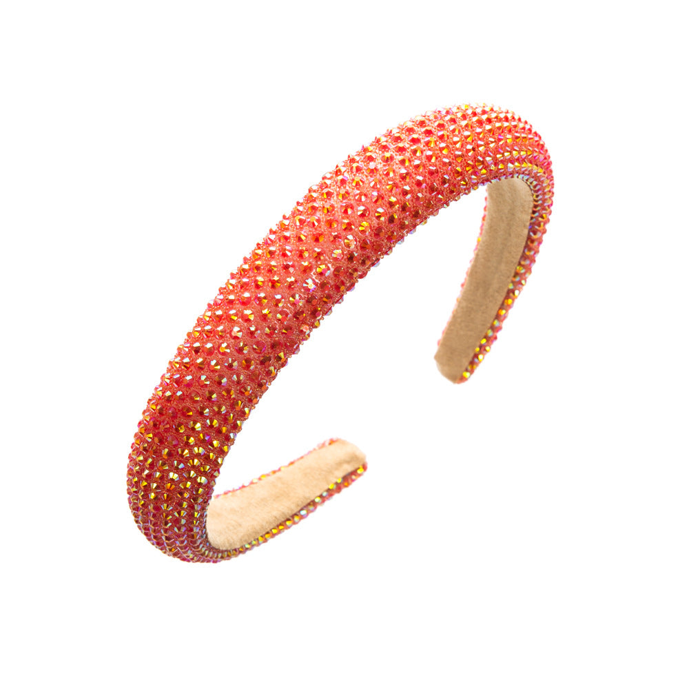 Wholesale Simple and Fashionable Temperament Full Diamond Fine Edge Headband